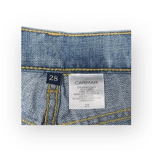 new LF Carmar ☆彡Cullen Open Ladder Side Denim Shorts ☆彡 Washed Denim ☆彡 28 - Picture 12 of 16